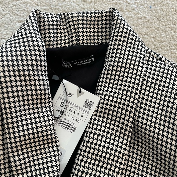 NWT ZARA HOUNDSTOOTH BLAZER DRESS - Picture 10 of 11